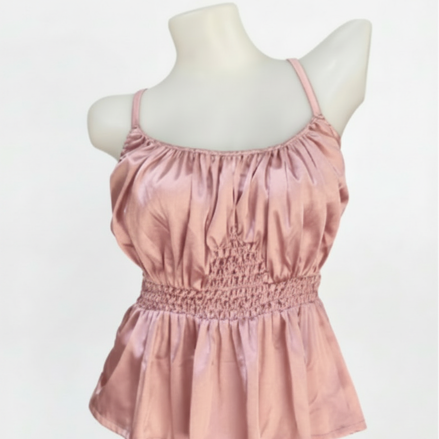 ELLE - NIGHT BLOUSE W/SMOCK EMBROIDER
