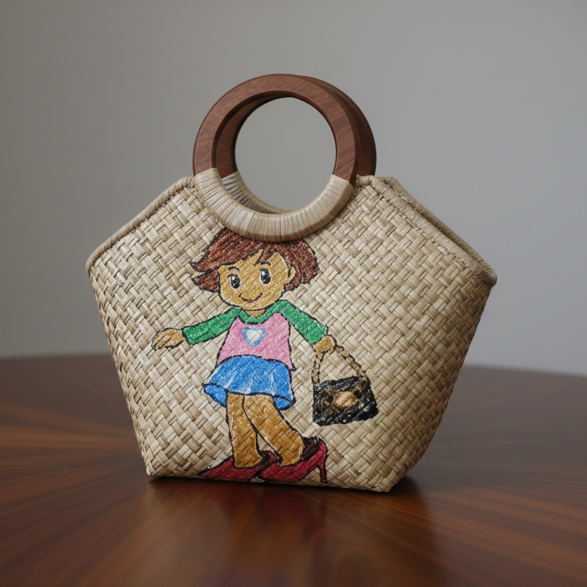 BH - HAND PAINTED LONG BAG