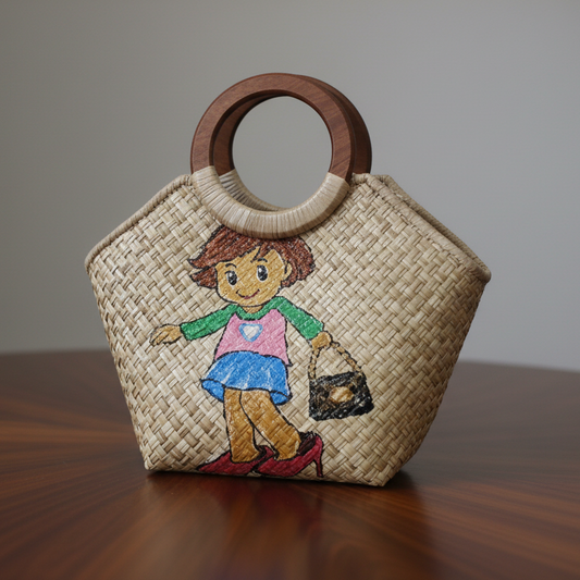 BH - HAND PAINTED LONG BAG
