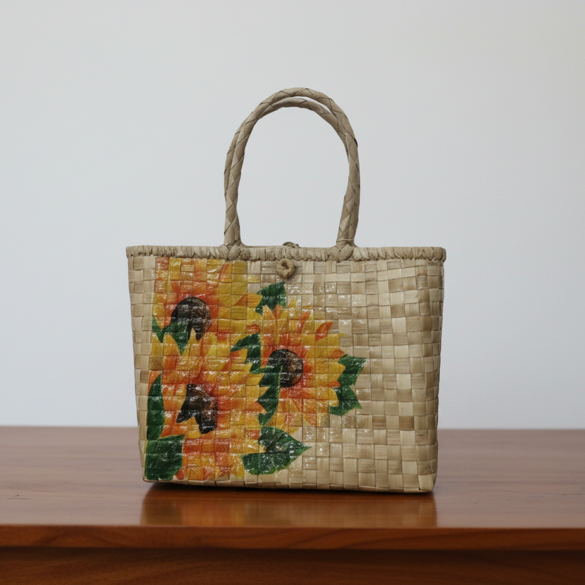 BH - HAND PAINTED BEACH BAG